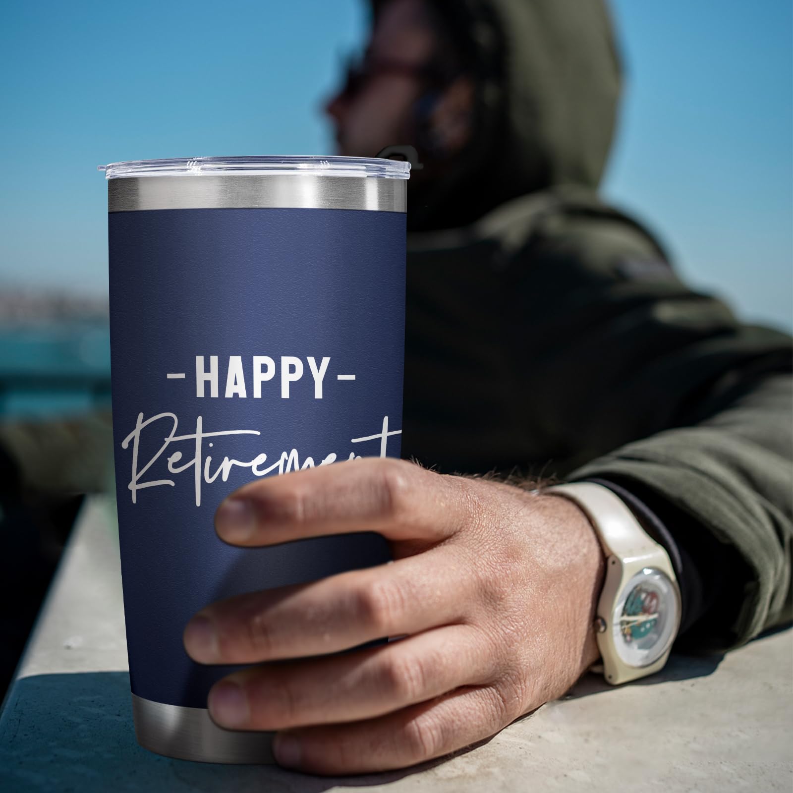 Leebbsin Regalos de jubilación para mujeres y hombres 2025, vaso de 20 onzas con tapa, Not My Problem Anymore, regalo para jubilados, compañeros de trabajo, veteranos, profesores, enfermeras, médicos