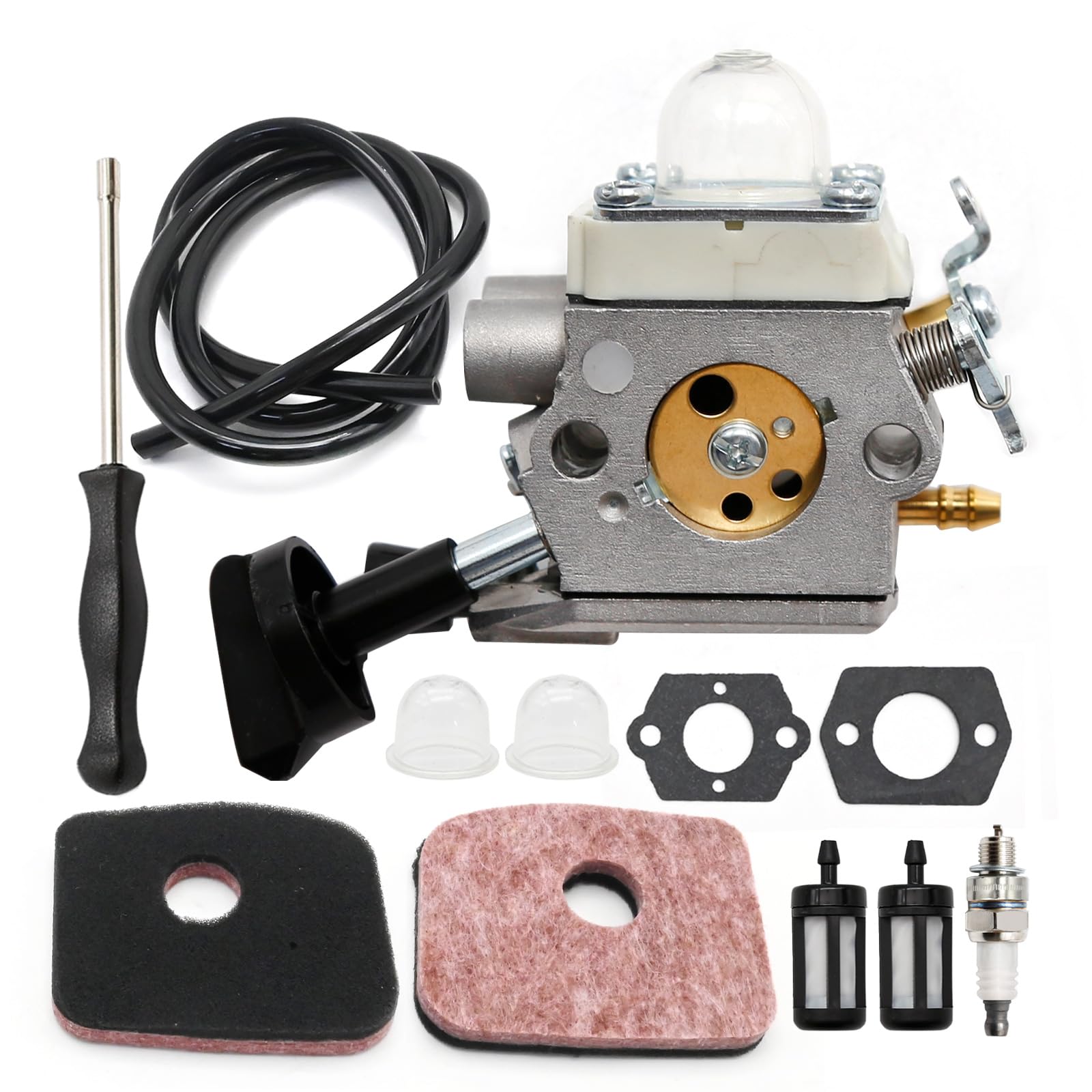 4241-120-0615 Kit Carburatore, Kit Filtro Aria per Soffiatore Foglie Stihl BG56 BG56C SH56 Sostituzione per Zama C1M-260 C1M-S260B 4241-120-0632 4241-120-0622 Carburatore Motore