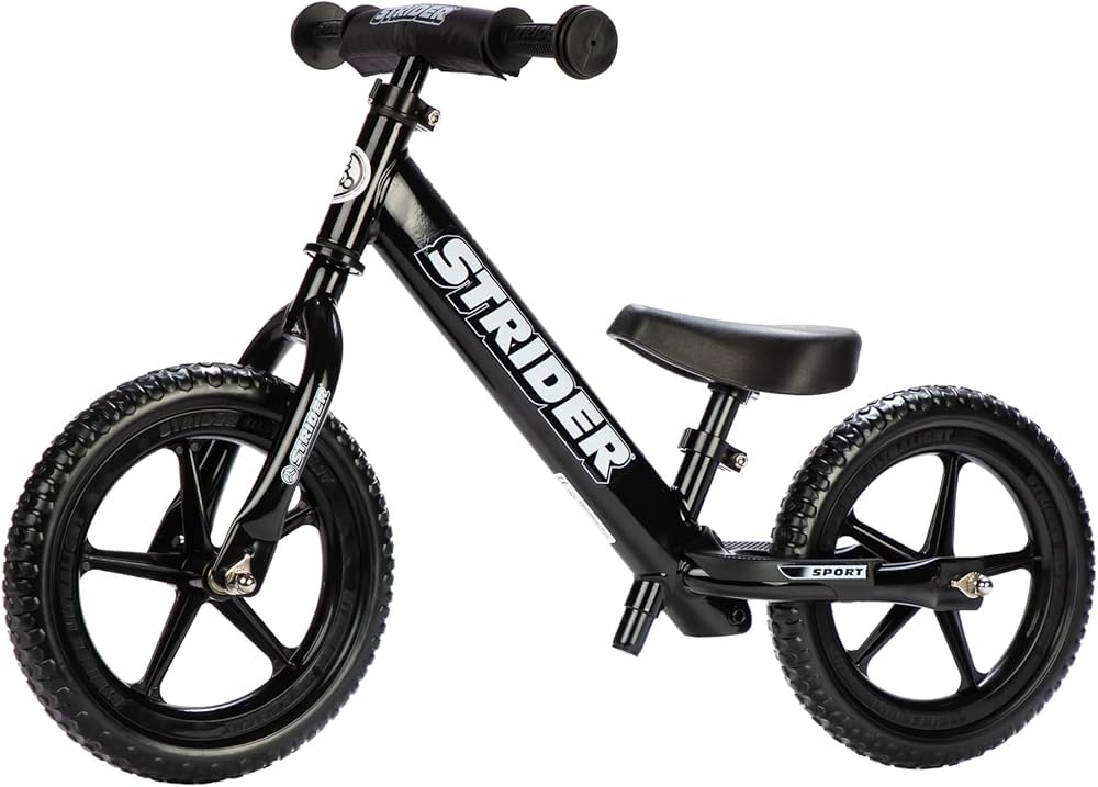 Amazon.com: Strider 12” Sport Bike, Black - No Pedal Balance
