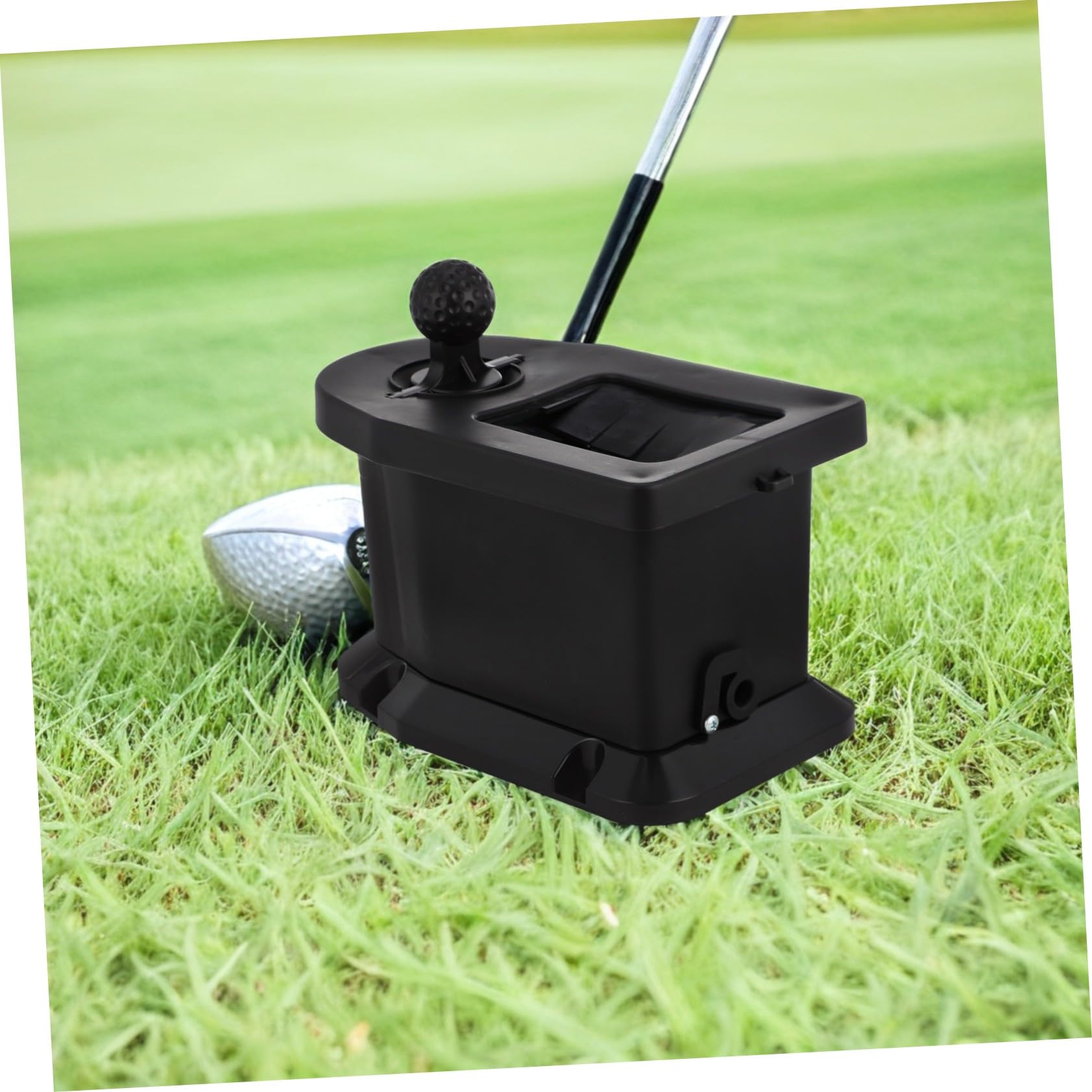 GANAZONO Przenośny Czyścik Do Piłek i Kijów Golfowych Ręczny Czarny Do Sprzętu Golfowego Akcesoria Golfowe Zewnątrz bez Baterii Precyzyjnej Gry i Treningu