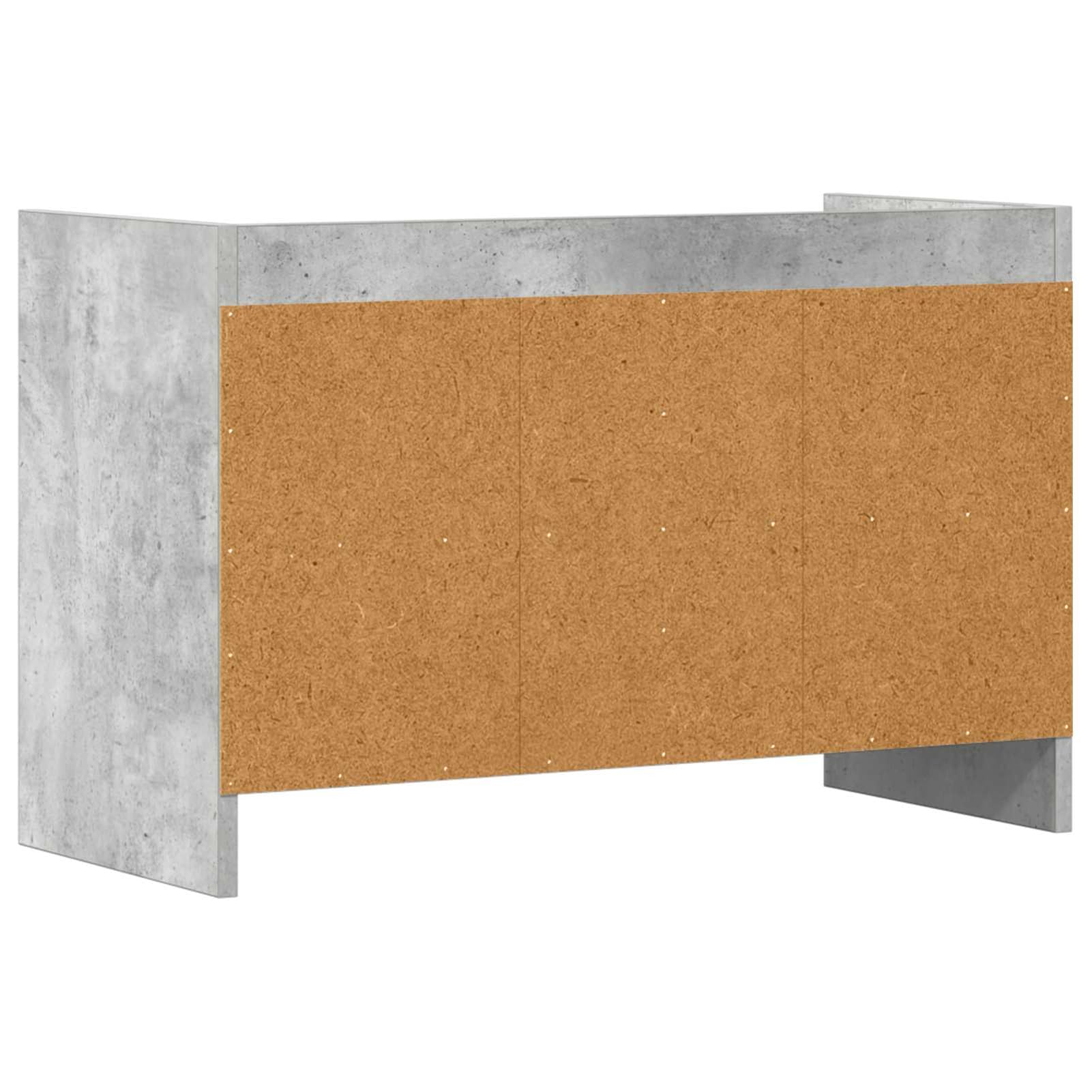 Gecheer TV-Schränk 71,5 x 33 x 47 cm Betongrau Holzwerkstoff, Moderne TV Lowboard Fernsehschrank für Home-Cinema Gamerzimmer Wohnungen Büro8011150