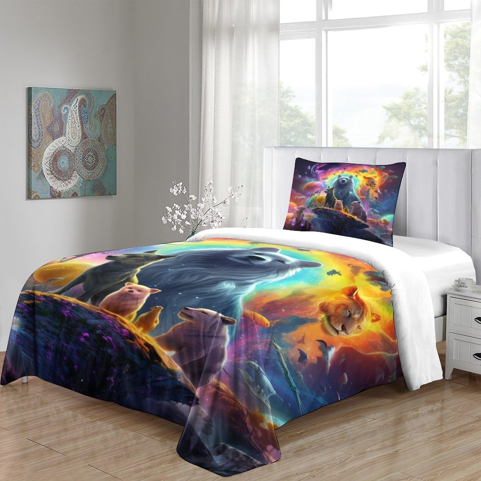 Copripiumino Divertenti Set Lenzuola Matrimoniali Pezzi Stampa