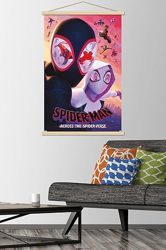 Miniatura 8 de Trends International Marvel Spider-Man Across The Spider-Verse - Masks One Sheet Wall Poster, 22.375" x 34", Premium Print and Black Hanger Bundle