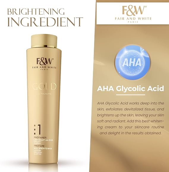 Aha Brightening Lotion | Gold