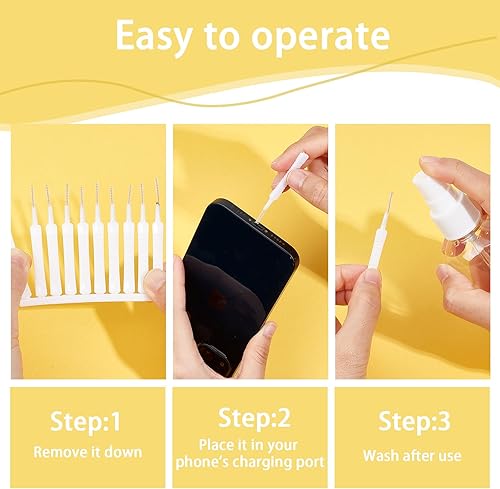 Miniatura 6 de GORGECRAFT Cepillo de limpieza de cabezal de ducha, 100 piezas, herramienta limpiadora de boquillas de ducha, limpiador multifuncional