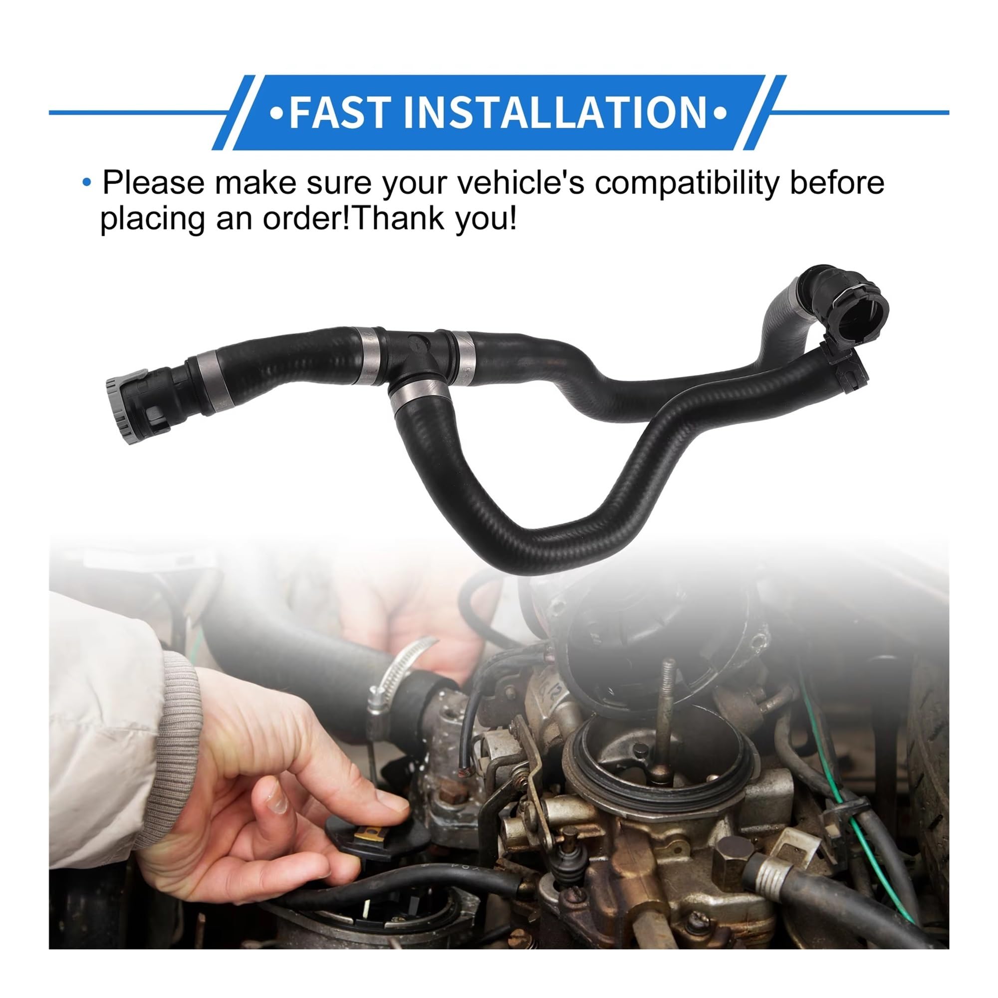 Manguera de admisión para Escape 2013-2019 Lincoln 2017-2019 N.° CV6Z18472T Manguera de calefacción Compatible con la Manguera de admisión de Aire del automóvil