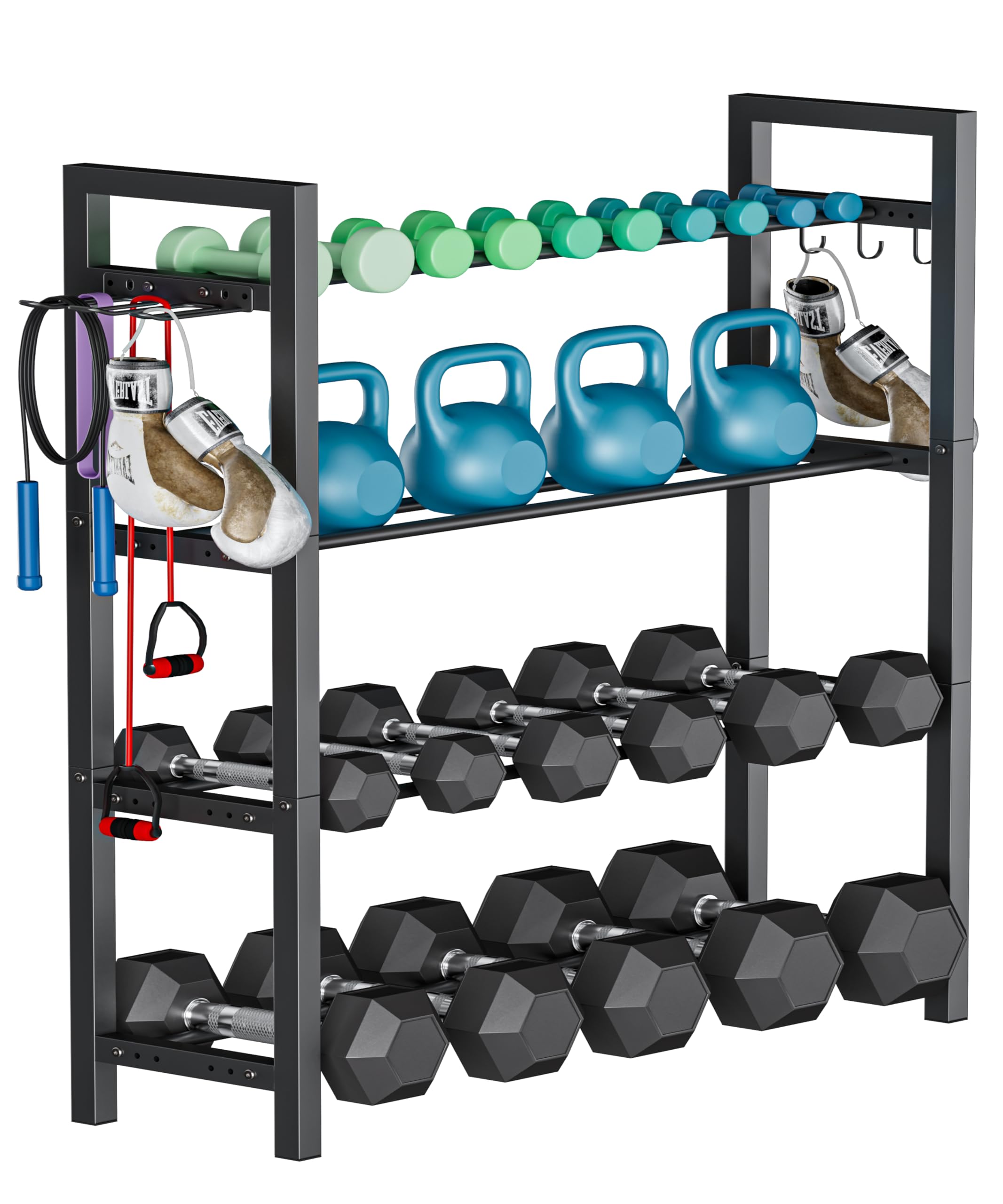 Higher 4-tier Adjustable, Balck-image-42