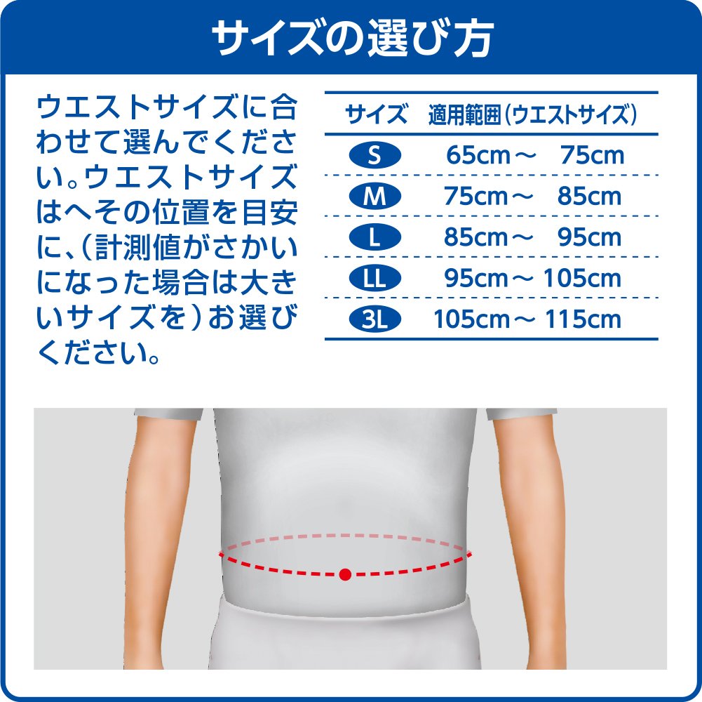 Japan SIGMAX Media Aid Supporters Firmly Guard Waist Standard LL Black Unisex