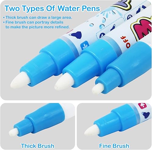 Miniatura 7 de Jasonwell - Tapete de dibujo mágico extragrande de 31 x 31 pulgadas, tapete para dibujar y colorear, juguetes educativos, regalos para niños y niñas