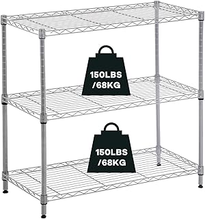 Actask 3 Tier Storage Shelving Unit, Heavy Du...,