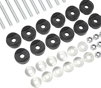 Amazon | 12本のトランポリンネジ、亜鉛メッキスチールトランポリン