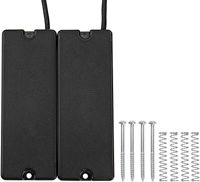 2Pcs Yootones 5-String Bass Pickups Replacement Compatible with Bass Guitar ReplacementBlack