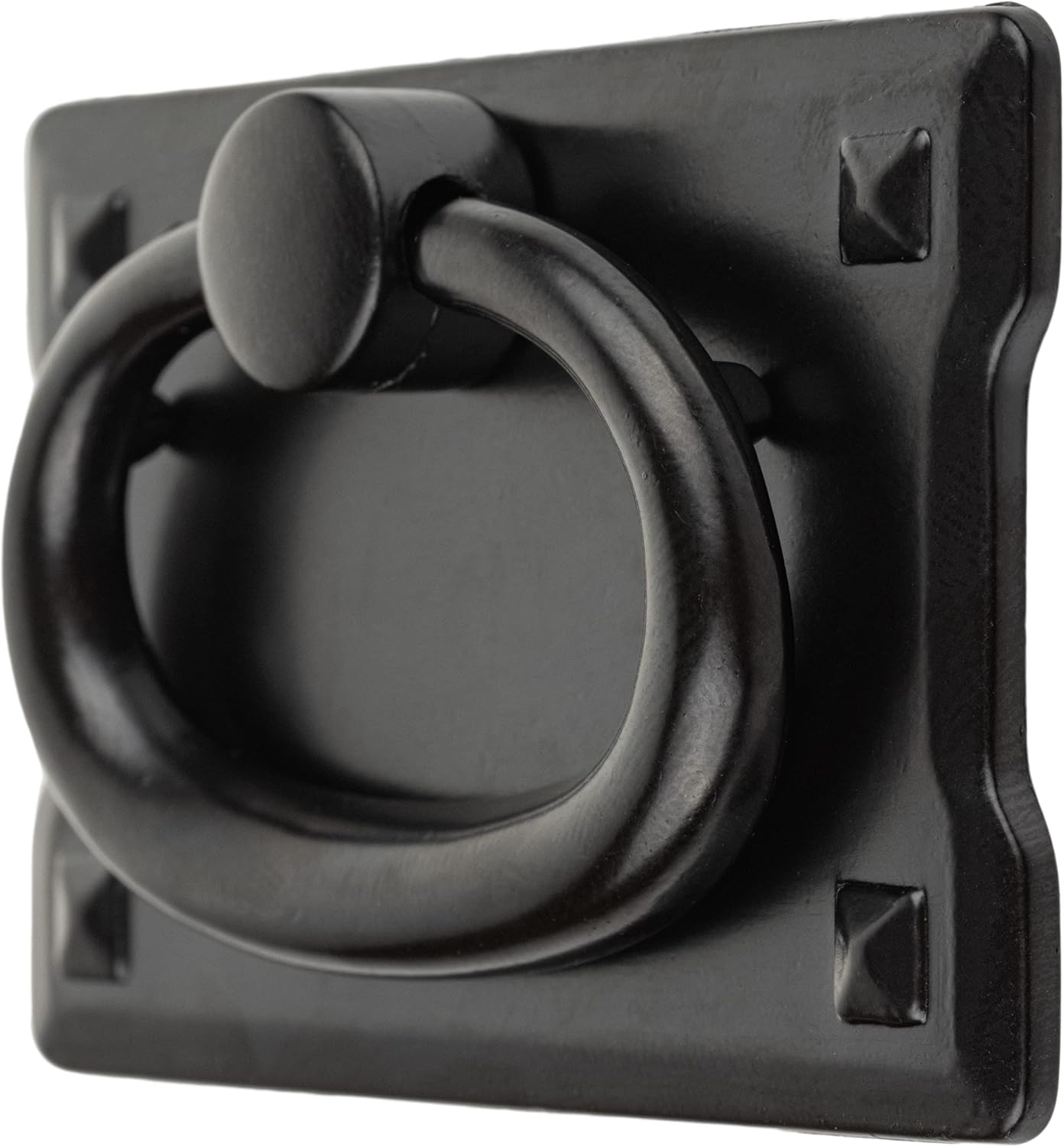 Small Black Mission Style Drawer Pull - Vertical Centers: 1-1/8" - Handle for Antique Cabinet Door, Dresser Drawer, Desk - Reproduction Furniture Hardware - UA-825-PSB