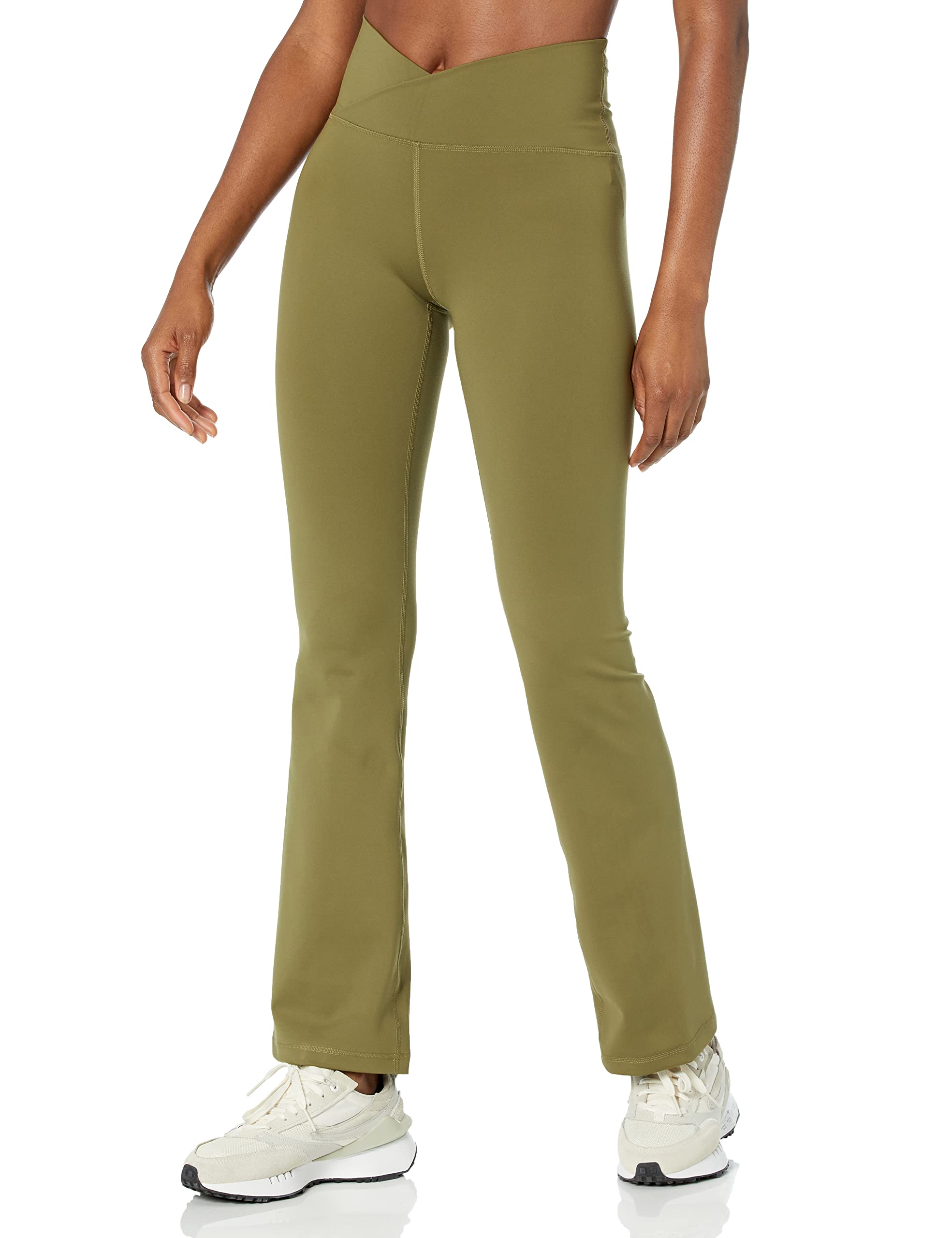 Amazon Essentials Damskie legginsy Build Your Own Studio Sculpt Mid Waist Bootcut (wcześniej Core 10)
