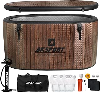 AKSPORT Ice Bath Tub for Athletes, 151 Gallons Inflatable Cold Plunge Tub Compatible with