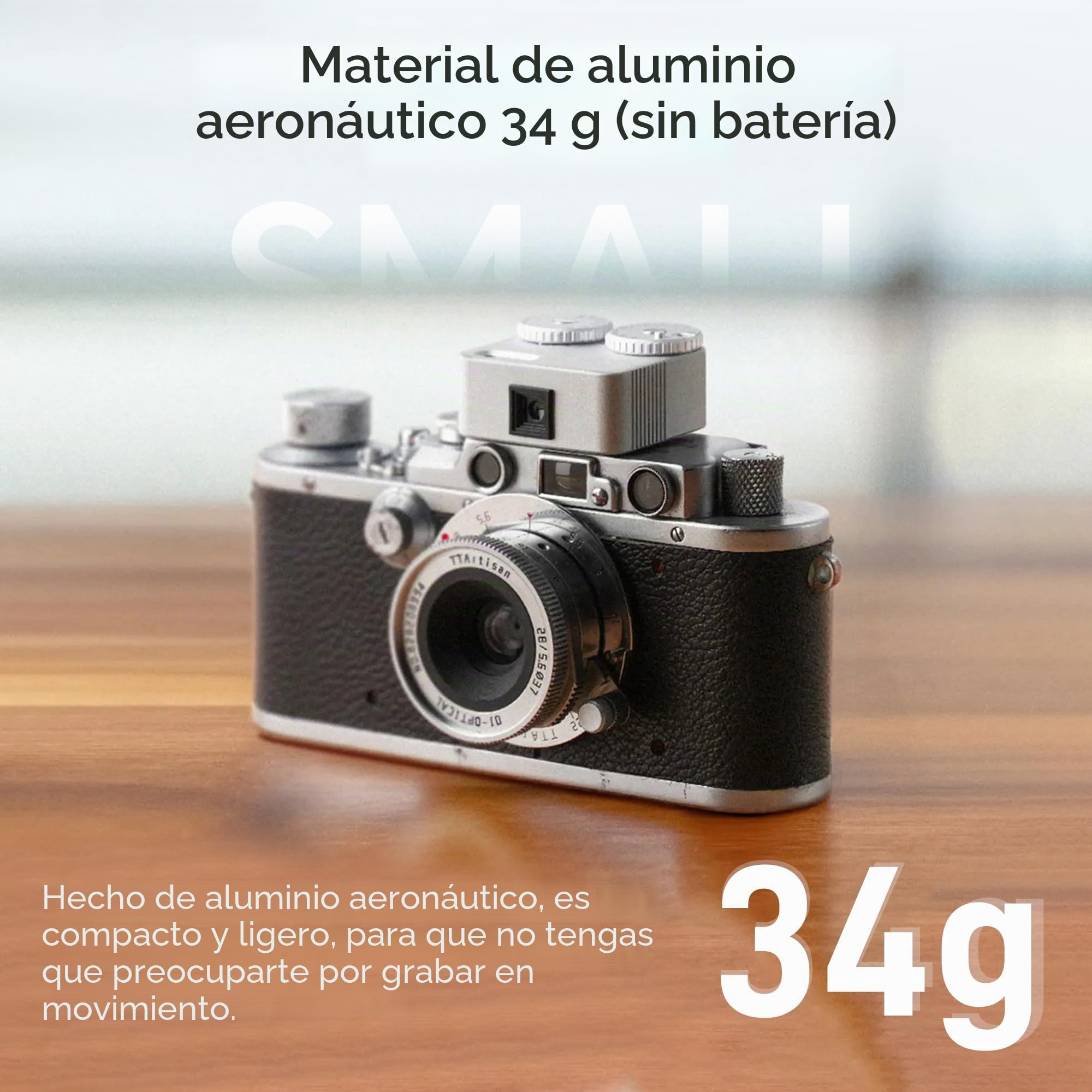 TTArtisan Upgrade Light Meter II Generation Dos Discos Medidor de Exposición para Fotografía con Cold Shoe Mount Compatible con diferentes Cámaras (Aluminio Plata)
