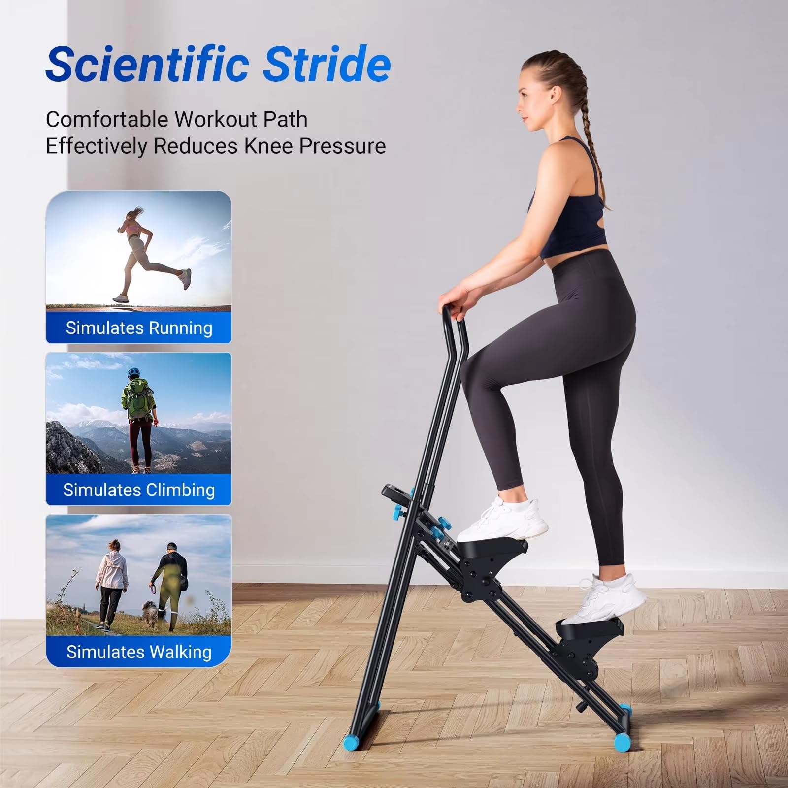 Stepper per scale per esercizi di palestra a casa, scalatore verticale
