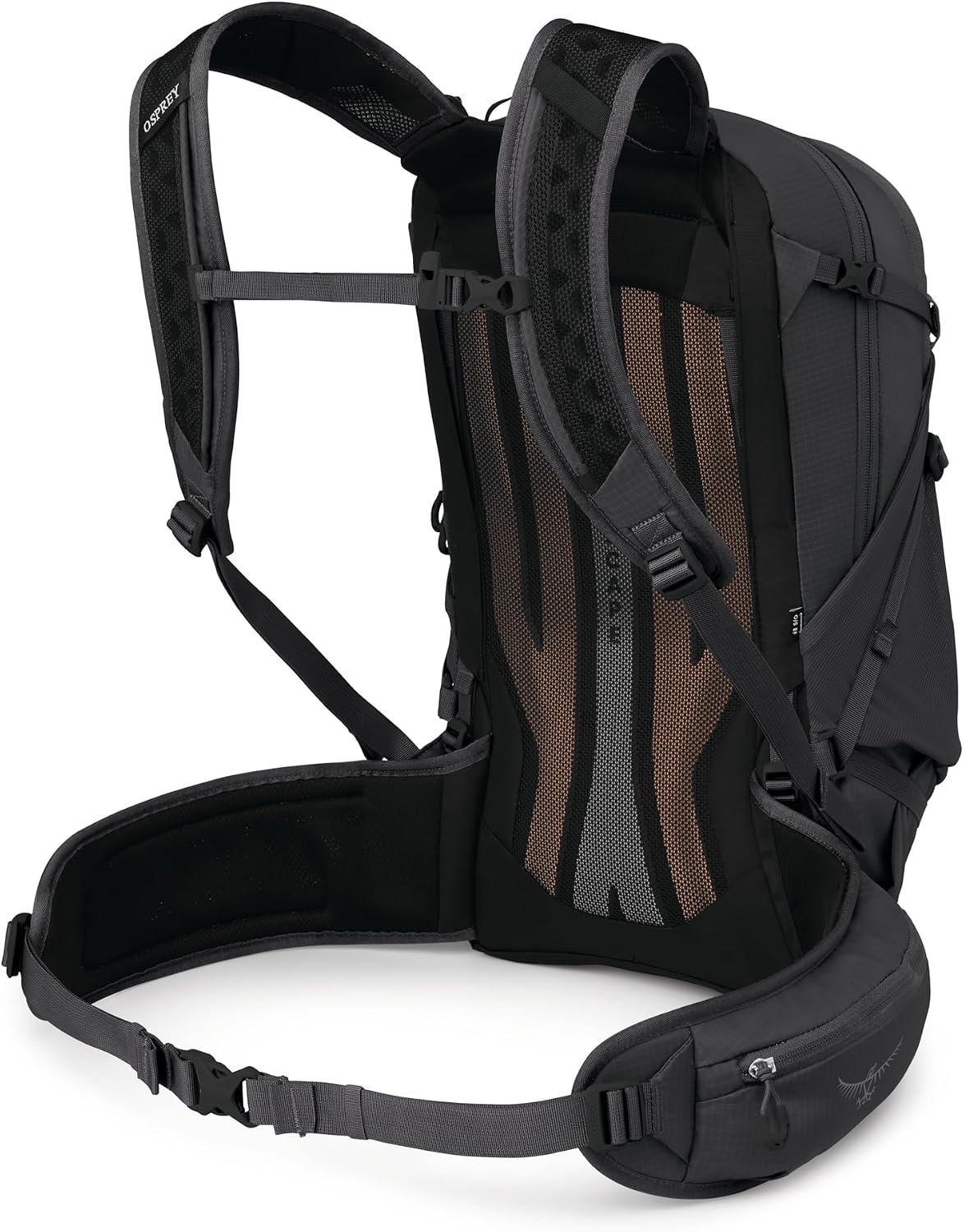 Osprey Sportlite 25L Lightweight Hiking Backpack for Men and Women - Everyday Hiking Bag - Travel Daypack, Raven Black, Extended Fit
