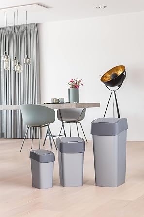 Curver Bin + Lid, Grey, 25L