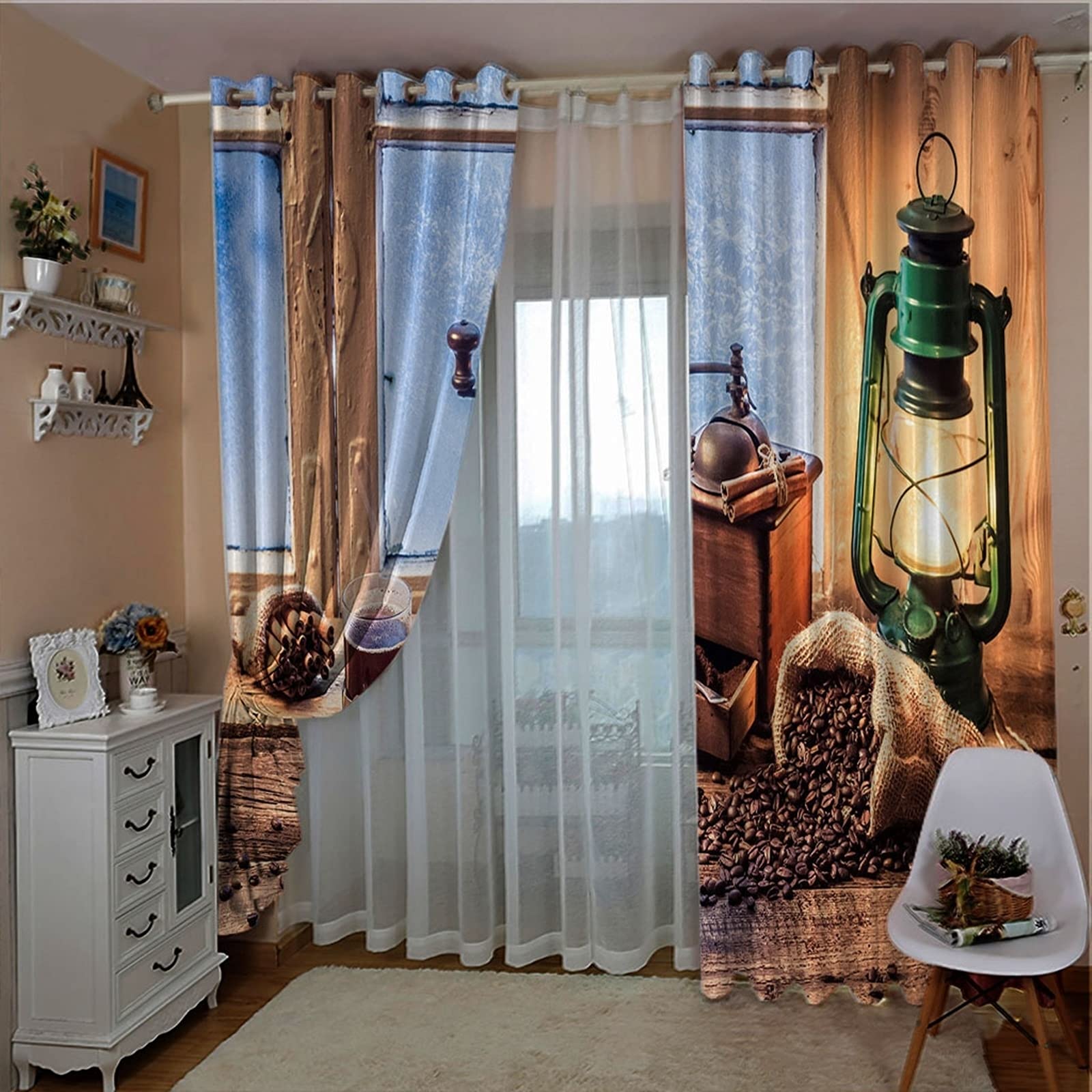 AMDXD Tenda Verde Per Cameretta Dei Bambini Con Occhielli