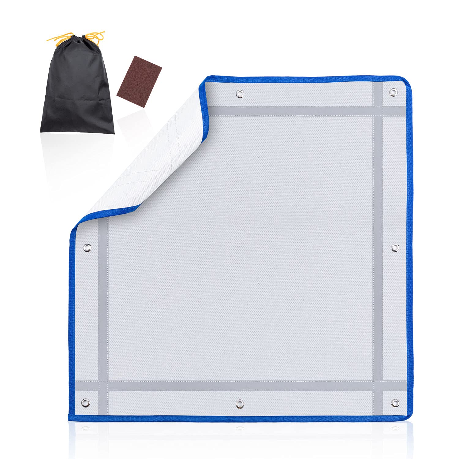 VISEMAN Fire Pit Mat for Deck Fireproof Under Fire Pit,Gill Mat for Grass Wood Deck Protection,Patio Outdoor BBQ with 3 Size(24" 32" 36")