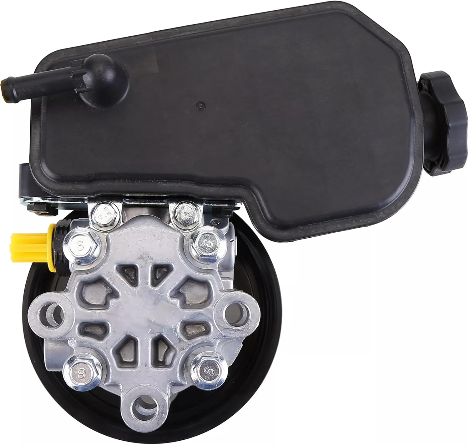 Power Steering Pump with Pulley Reservoir Compatible with Dodge Dakota 2005-2007 Replace 52855186AH, 52855186AE