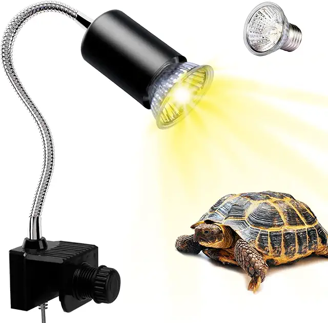 Lampada UVB 50W per Tartarughe e Rettili con Morsetto Girevole