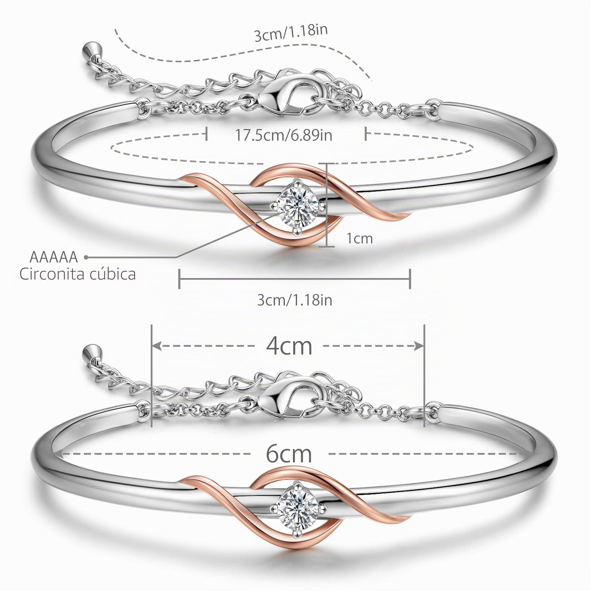 Praelinos Pulseras para mujer, Guardiana del amor, joyería | Pulsera para mujer,embalaje de regalo,aniversario,San Valentín,Día de la Madre,Navidad, cumpleaños,ajuste regulable.