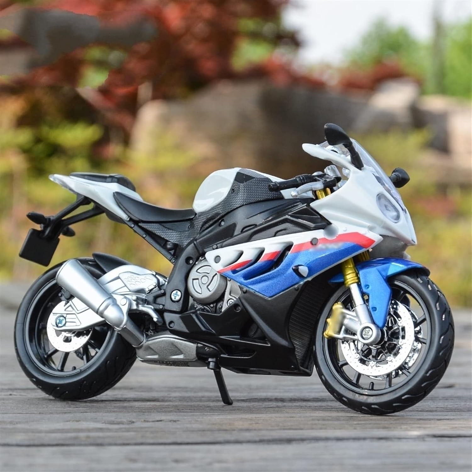 1:12 に適合するBMW S 1000RRダイキャスト車両用収集可能な趣味オートバイモデル子供のおもちゃ