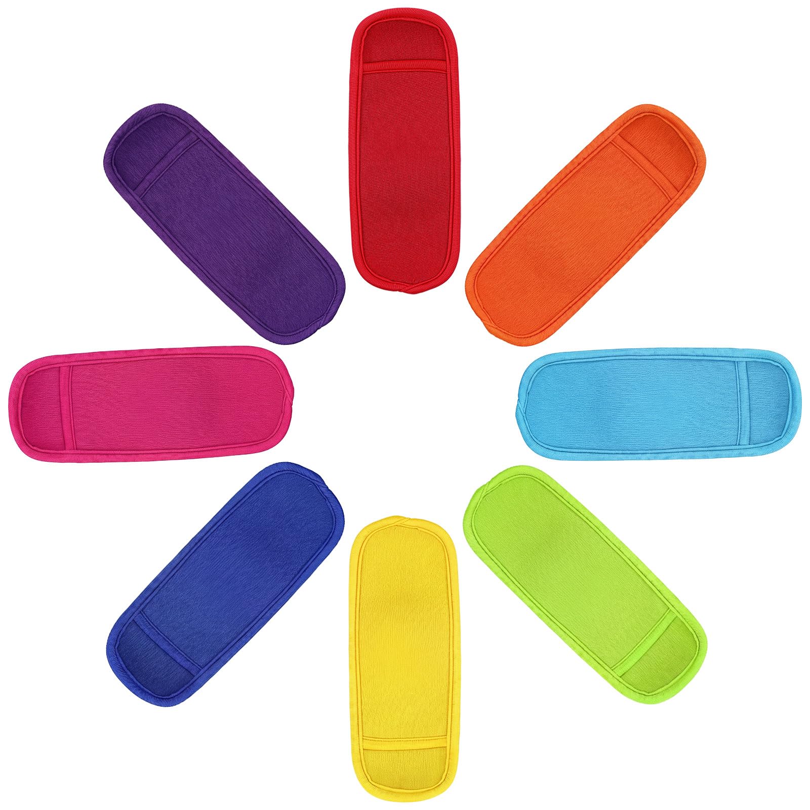 8 Pieces Reusable Ice Pop Sleeves, Colorful Neoprene Popsicle Holders