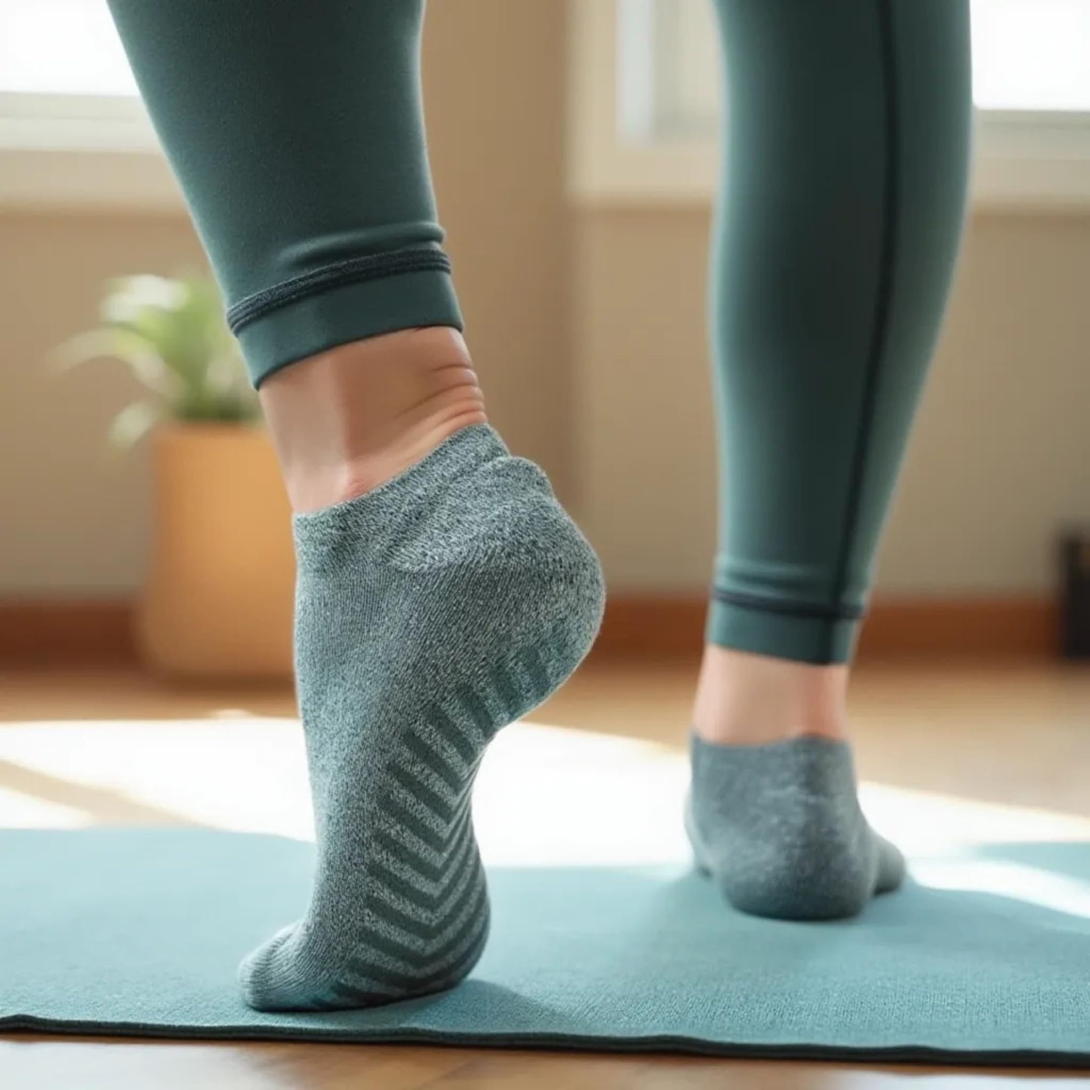 Gripjoy Grip Skarpety 3-pak, antypoślizgowe skarpety do jogi, pilatesu, barre, tańca