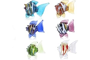 Miniature Hand Blown Tropical Glass Fish Figurine