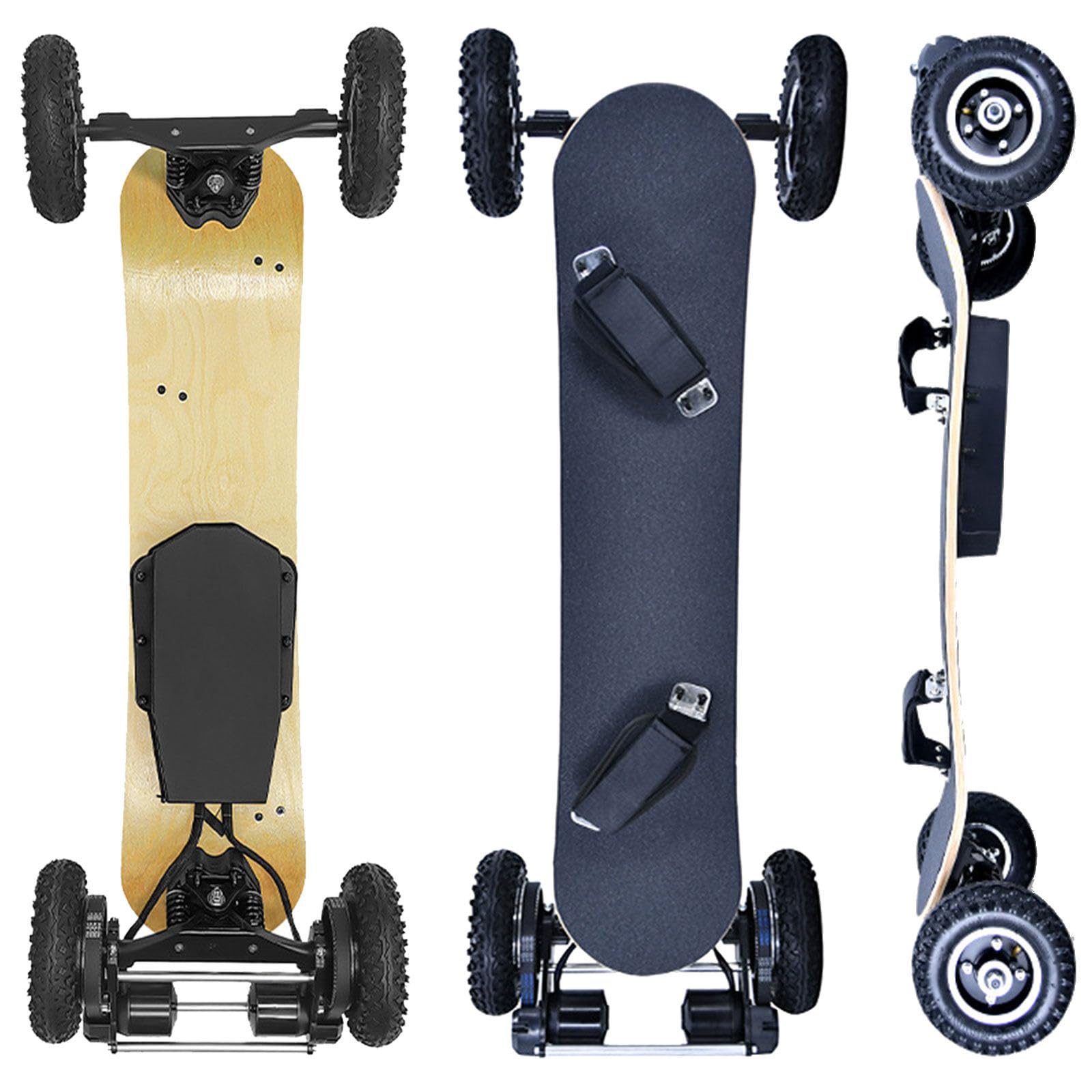 Elettrico Skateboard Fuoristrada, ammortizzatori Confortevoli, velocità 40km/h, Design Robusto per Tutti i Livelli di Guida Rounded-Corners