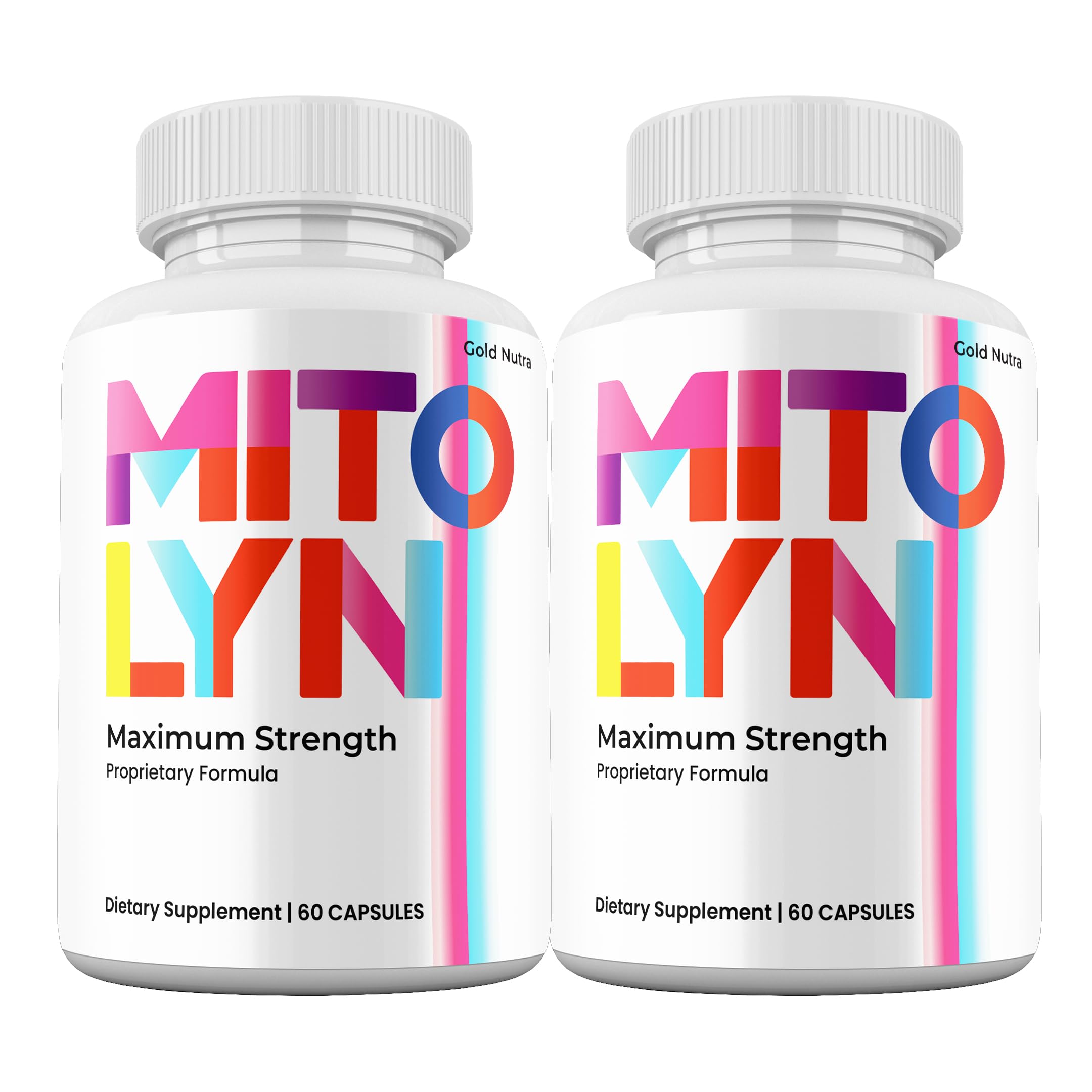 (2 Pack) Mitolyn Capsules, Advanced Formula Supplement, Mito Lyn Pills Maximum Strength All Natural Support 2 Month Supply