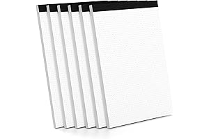 Dot Grid Pads 8.5" x 11", Pack of 6