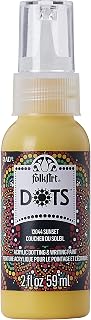 FolkArt Dots Acrylic Craft Paint, Sunset 2 fl oz Vibrant Multi-Surface Dot Paint Perfect for Easy to Apply DIY Arts and Crafts, 12044