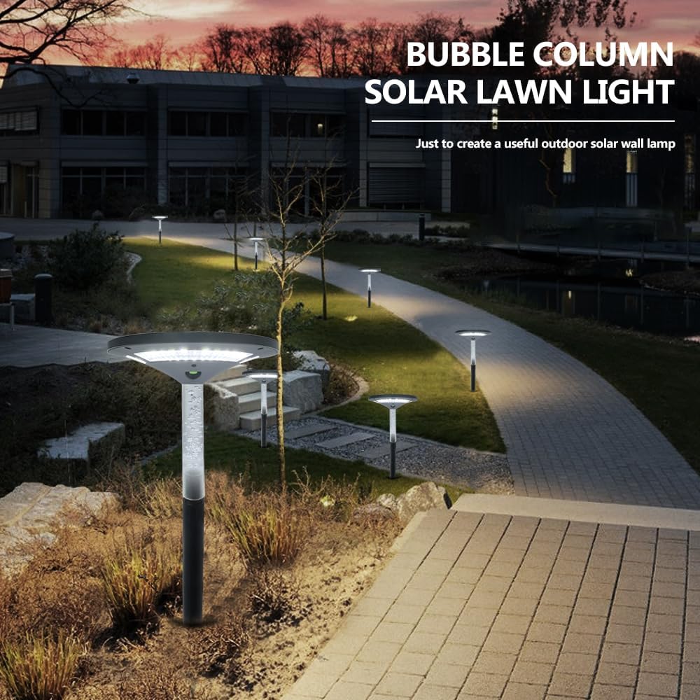 S NMT LED Garden Solar Pathway Lights，Outdoor Motion Sensor Landscape Lights for Garden Lighting, IP65 Waterproof Solar Spotlight for Yard