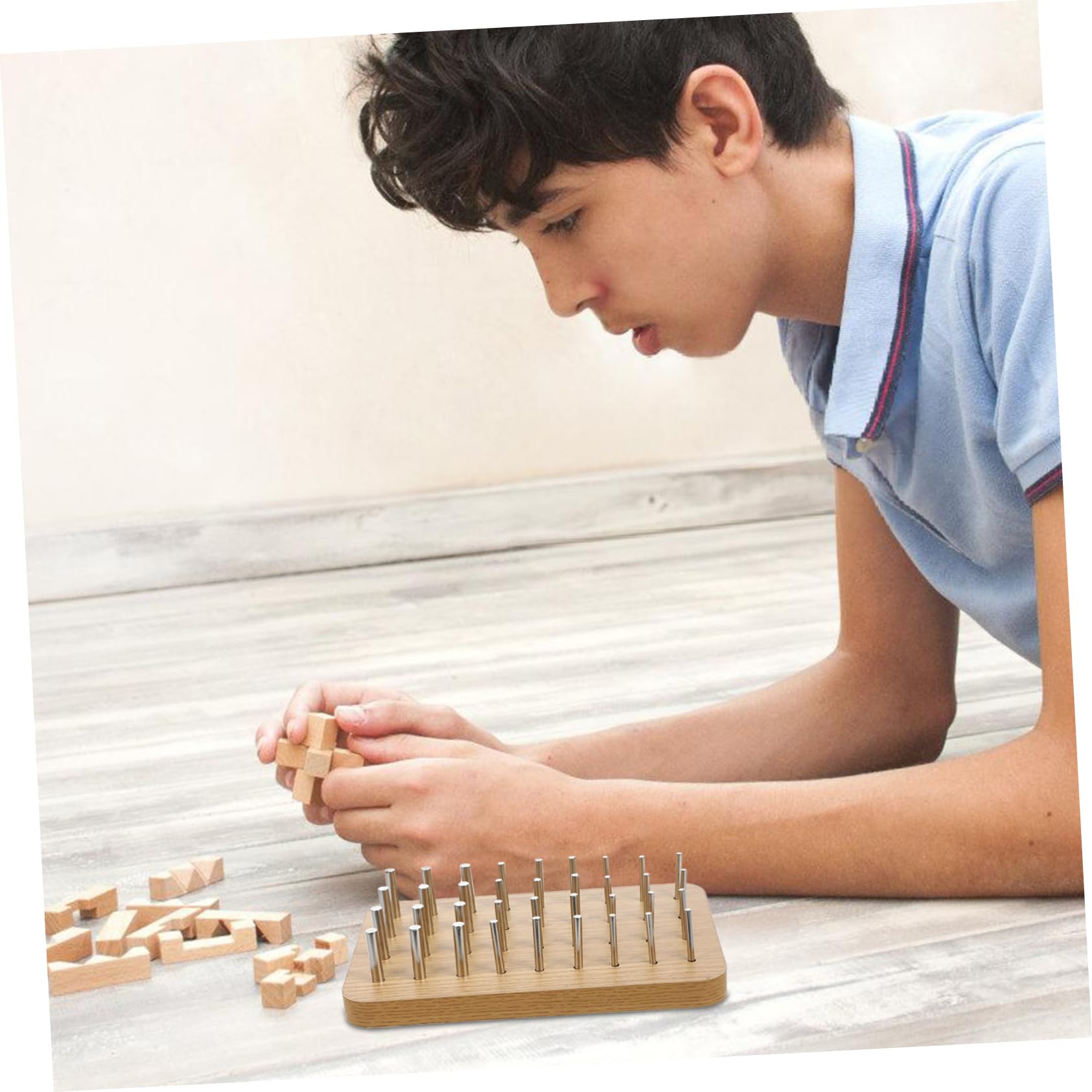 Finger Rehabilitation Tool Holz Steckbrett Für Effektive Handrehabilitation Und Verbesserung Der Feinmotorik Für Ergotherapie Und Senioren