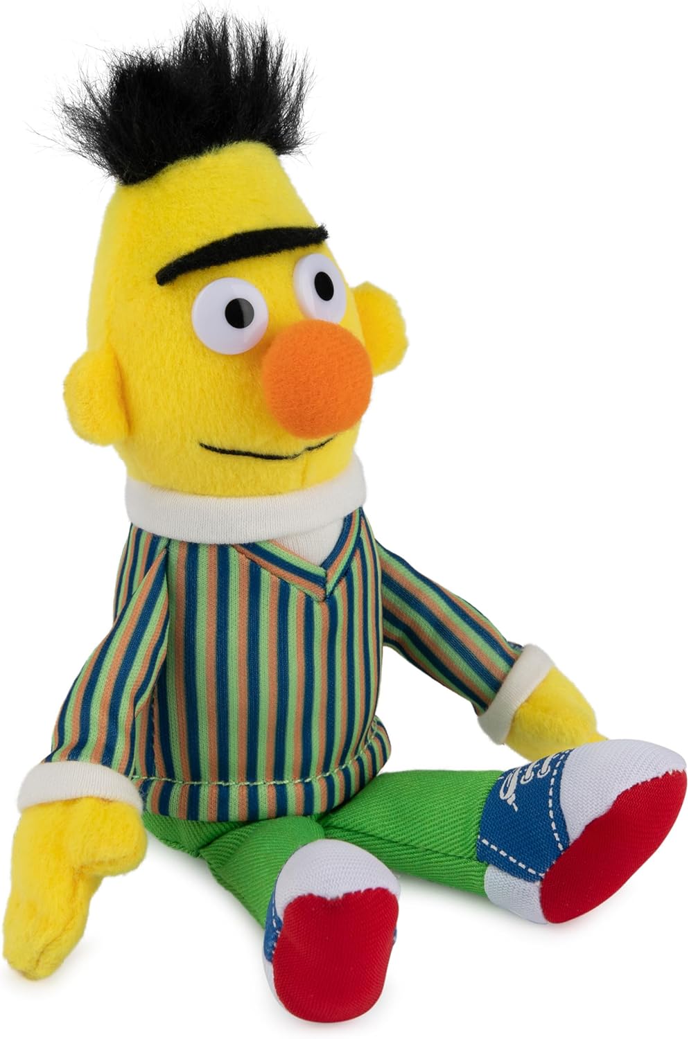 GUND Sesame Street Official Bert Muppet Beanbag, Premium Plush Toy for Ages 1 & Up, Yellow, 7.5”