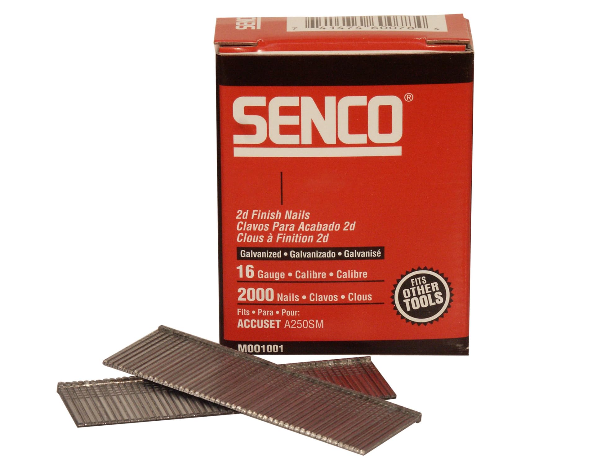 Senco Straight Brad Nails Galvanised 16G X 45mm (Pack 2000) from B&Q