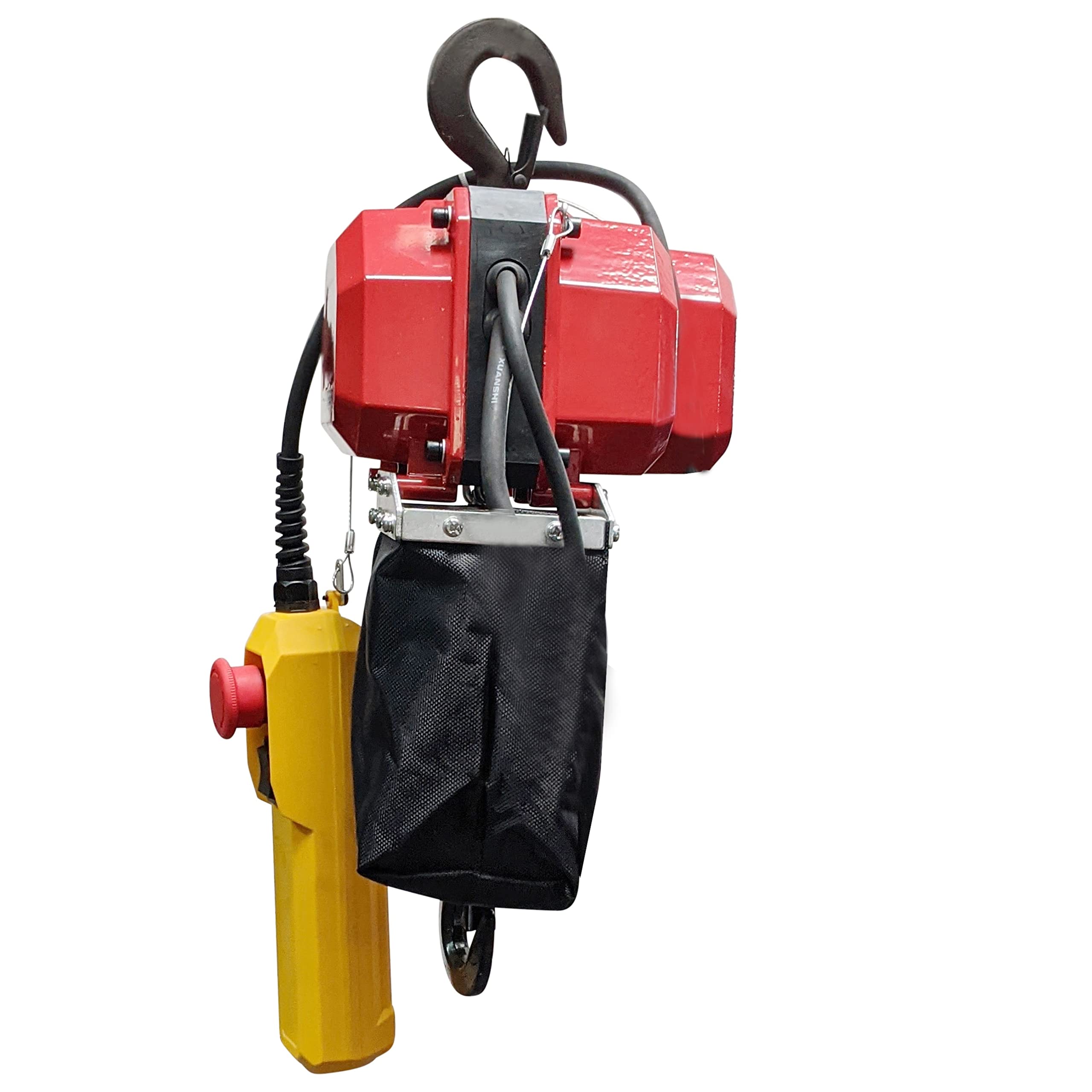 Crossfer BDH-150 - Polipasto de cadena eléctrico con 150 kg de fuerza de elevación, longitud de la cadena de 6 metros, cadena eléctrica con motor de 230 V
