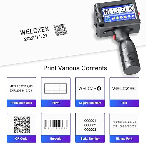 Miniatura 6 de Cartucho de tinta para impresora de mano 1.4 fl oz Cartucho de tinta de repuesto duradero e impermeable solo para impresora de inyección de tinta