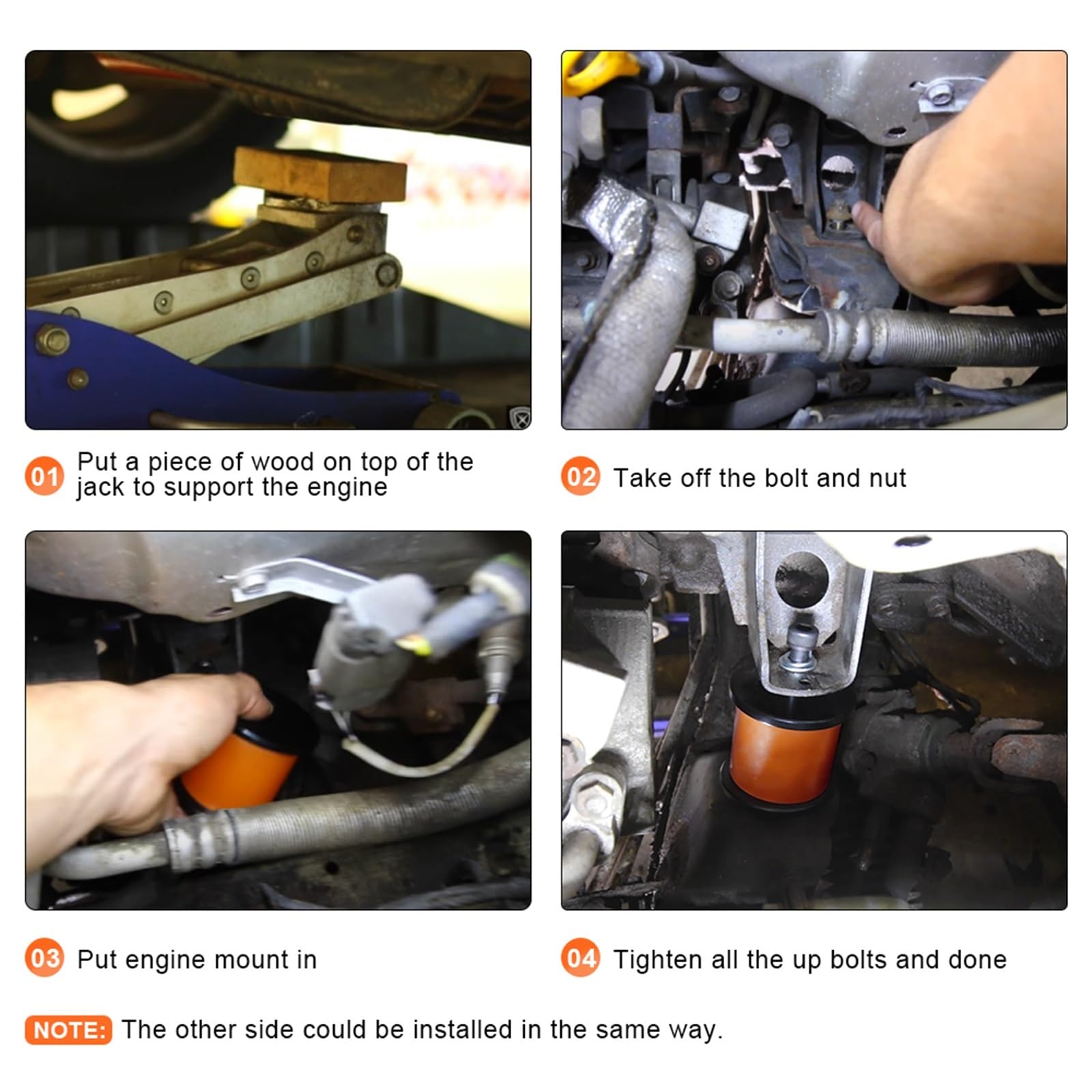 Wspornik Mocowania Silnika Pasuje do 240sx S13 S14 SR20DET KA LZ-TMN12 Zestaw regulowanych mocowań silnika