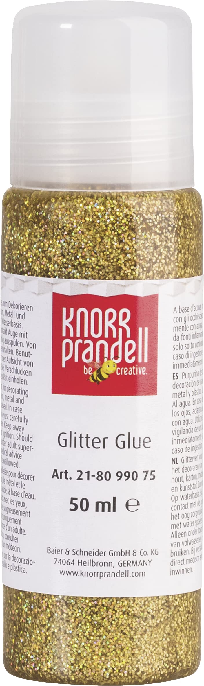 Glitter Glue 50 ml Gold Rainbow