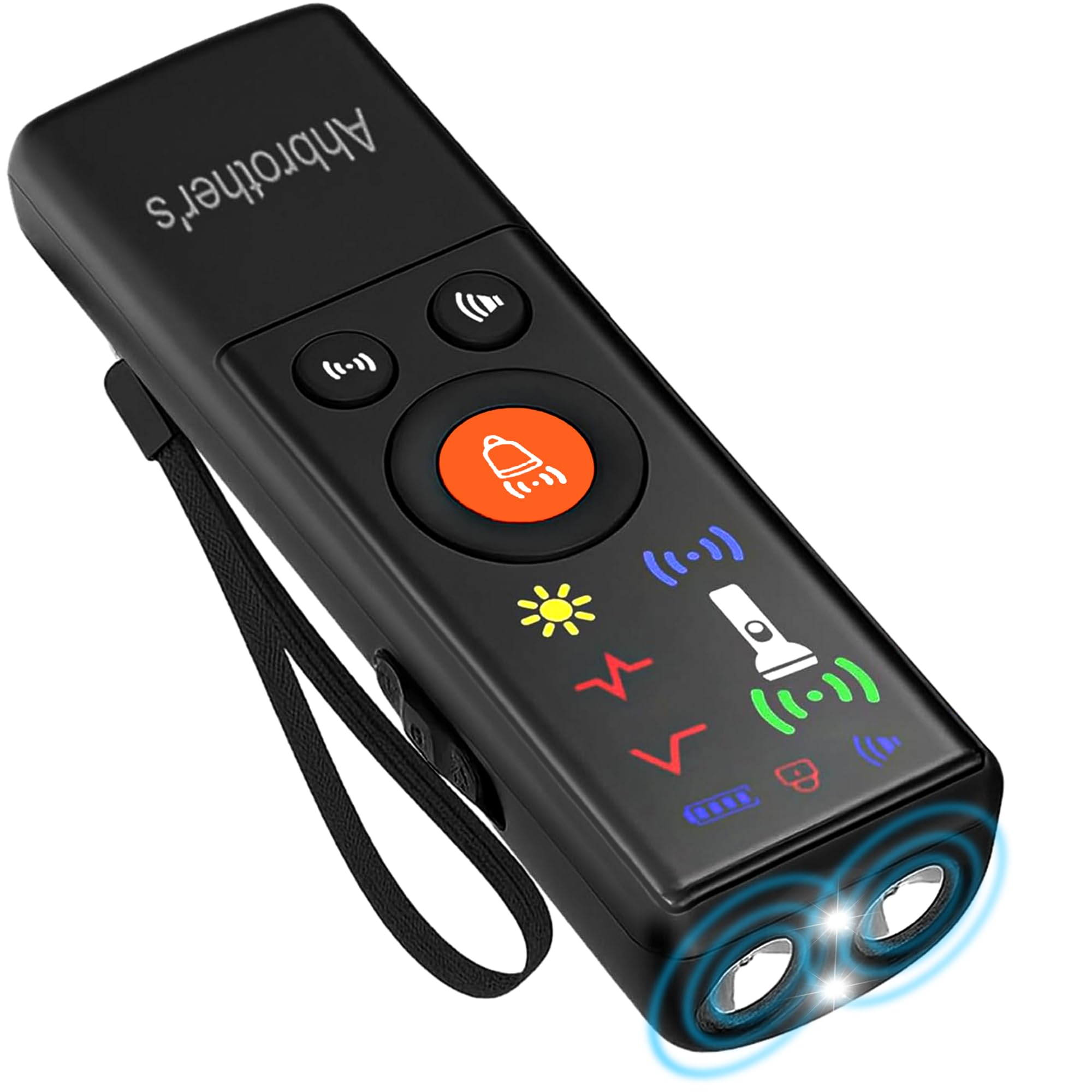 Ahbrother's Anti-Bell-Gerät für Hunde, 2 x Power, Hunde-Bell-Abschreckungsgeräte, Ultraschall-Doppelstrahler, 4 Trainingsmodi, Bellen, kein Verhalten mehr drinnen und draußen, korrekt, sicher und