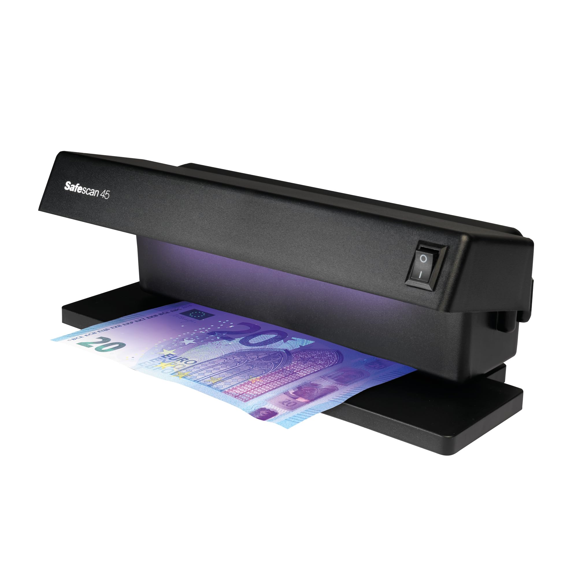 Safescan UV 45 Detector de billetes falsos, verifica billetes, tarjetas de crédito y documentos - Detector UV para nuevos billetes - Detector billetes falsos con luz UV - Detector con luz UV