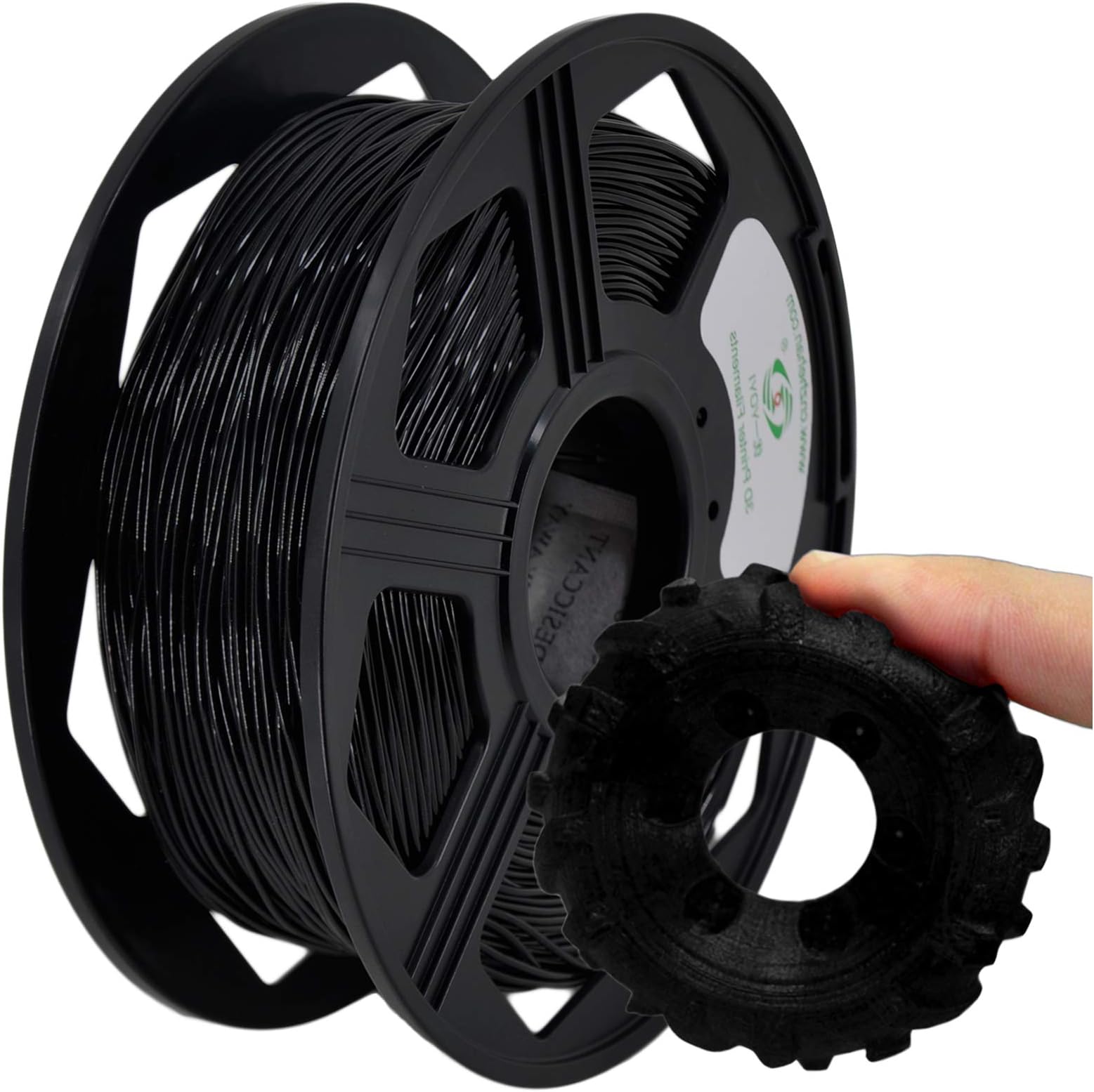 YOYI YOYI 3D Printer Filament, 1.75mm TPU Flexible Filament, 1KG Spool (2.2 lbs), Soft, Black
