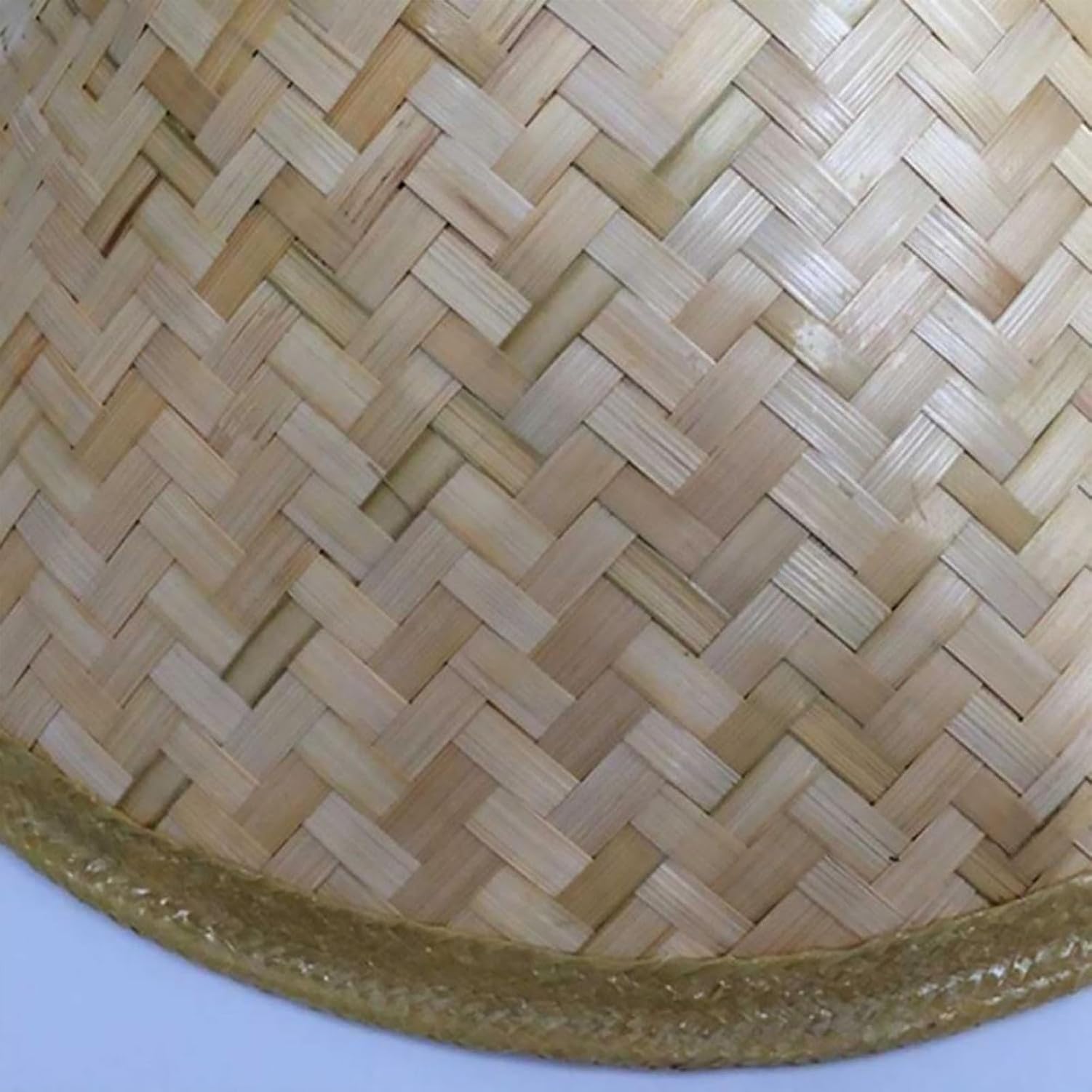 Sombrero Cónico Paja Unisex Adulto Tradicional Chino Oriental para Hombre Mujer Gorra Campesina Sol Protección UV, Diámetro 46cm