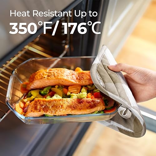 Miniatura 3 de Soportes para ollas para cocina, resistentes al calor, almohadillas calientes para encimeras, soportes para ollas de horno, agarraderas de algodón