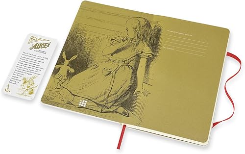 Miniatura 10 de Moleskine Edición limitada Alicia en el país de las maravillas - Agenda semanal de 18 meses 2020-2021, tapa dura, bolsillo (3.5 x 5.5 pulgadas),